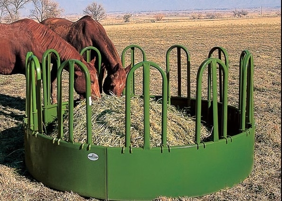 8ft Diameter Steel Pipe Galvanized Round Horse Bale Feeder Corrosion Protection