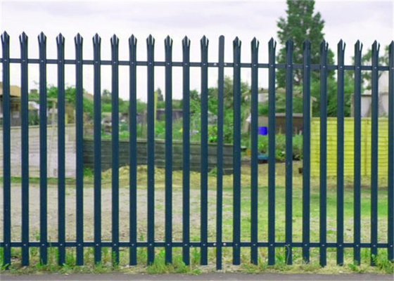 Anti-intruder rust proof durable iron w pale perimeter fence garden building metal fencing euro palisade fence panel