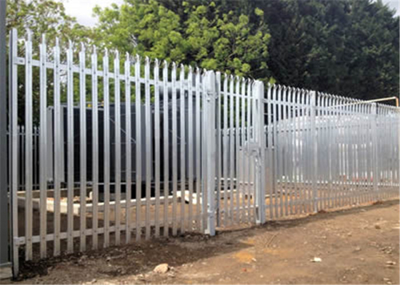 1.2m Tall Metal Palisade Fencing Hot Dipped Galvanized After Welded Privacy Vinyl