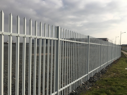 High Security  Residential D Pale or W Pale Steel Fence Spike Palisade Fence 1.8m high