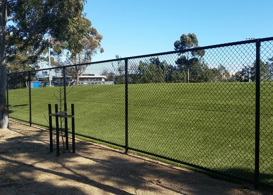 ISO 1200mm Height Steel Chain Link Fencing With PVC Coated