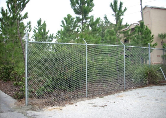 9 10 11 Gauge Pvc Coated 60x60mm Driveway Chain Link Fencing With Post