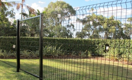 Waterproof Steel 3m Width Black Welded Wire Mesh Fencing For Commercial Sites