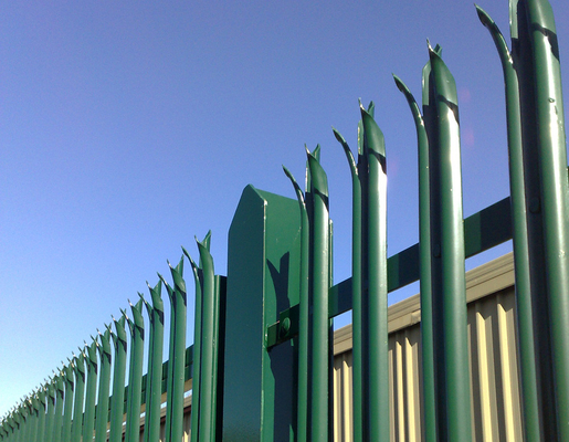 Anti Climbing 10ft Height Steel Palisade Fencing For Backyard Privacy