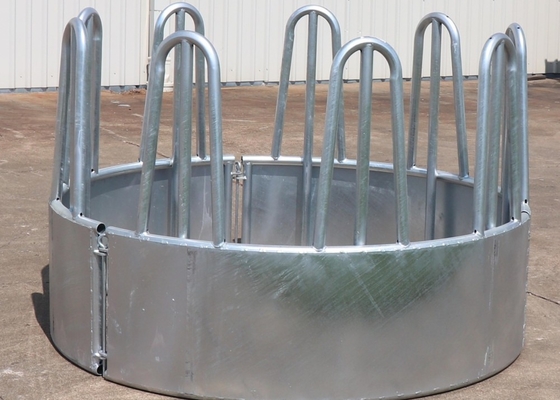 550mm High Livestock Handling Equipment , Diameter 1.8m Round Bale Hay Feeder