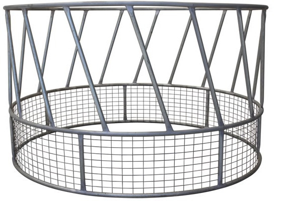 550mm High Livestock Handling Equipment , Diameter 1.8m Round Bale Hay Feeder