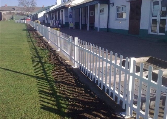 Powder Coated 2100mm Steel Palisade Fencing For Commercial Properties