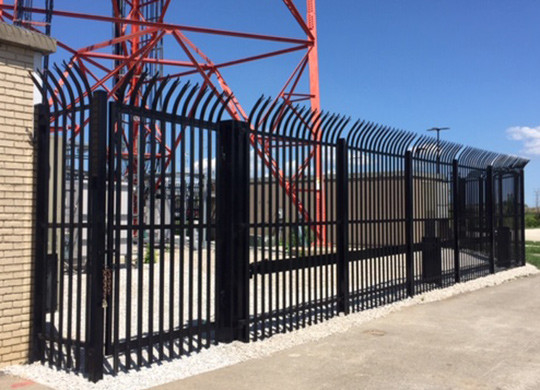 High Security  Residential D Pale or W Pale Steel Fence Spike Palisade Fence 1.8m high