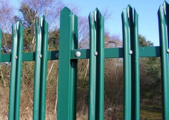 Anti-intruder rust proof durable iron w pale perimeter fence garden building metal fencing euro palisade fence panel