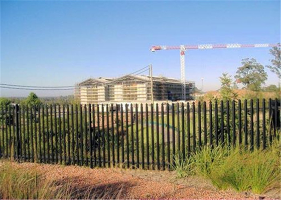 1.2m Tall Metal Palisade Fencing Hot Dipped Galvanized After Welded Privacy Vinyl