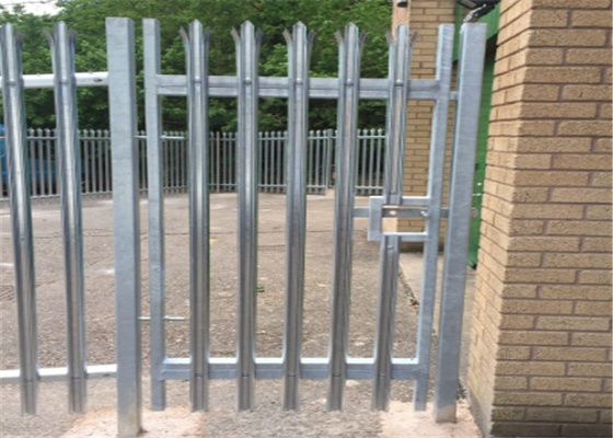 1.2m Tall Metal Palisade Fencing Hot Dipped Galvanized After Welded Privacy Vinyl