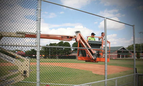 Galvanized Powder Coated 2.0mm Steel Chain Link Fencing School Sports Playground