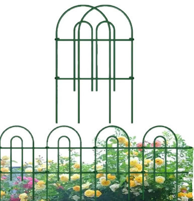 Jardim Decorativo Cercas de Ferro à prova de ferrugem Ferro Verde Paisagem Arame Folding Cercas